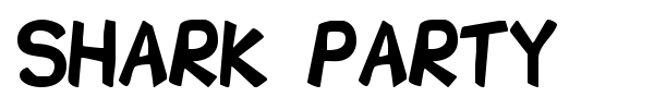 Shark Party font preview